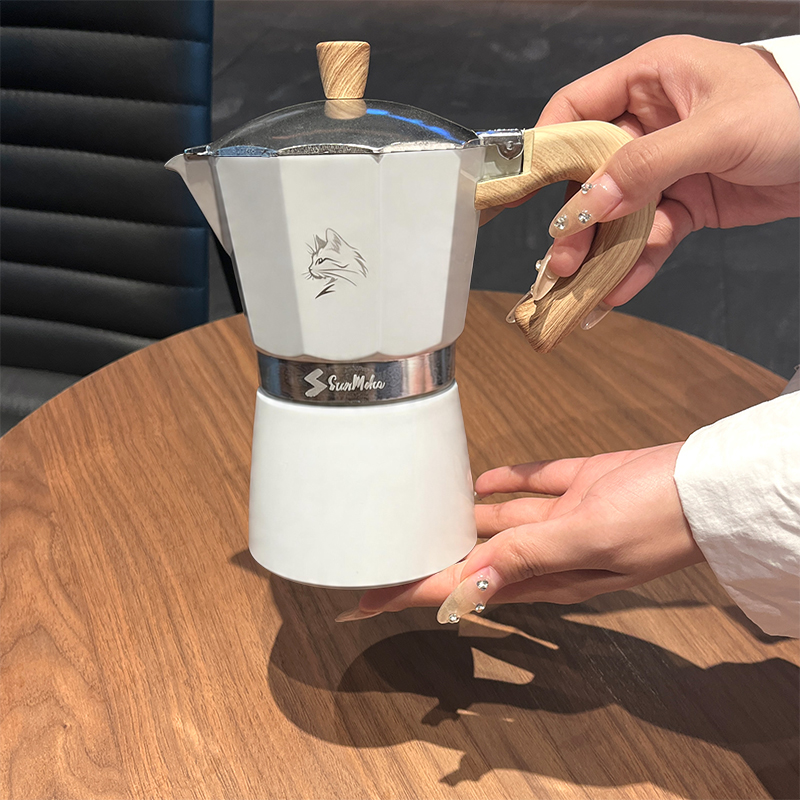 Moka Pot Stove - Cafetera Moka de 3/6 Tazas -