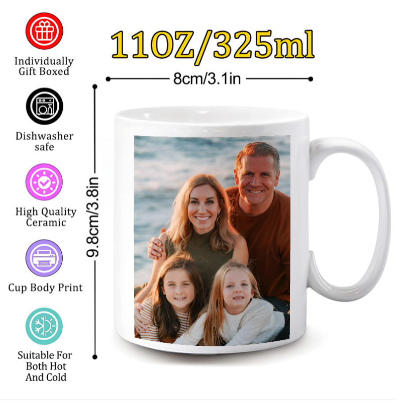 Coffee Tea Images - Taza Personalizada con Imágenes y Texto