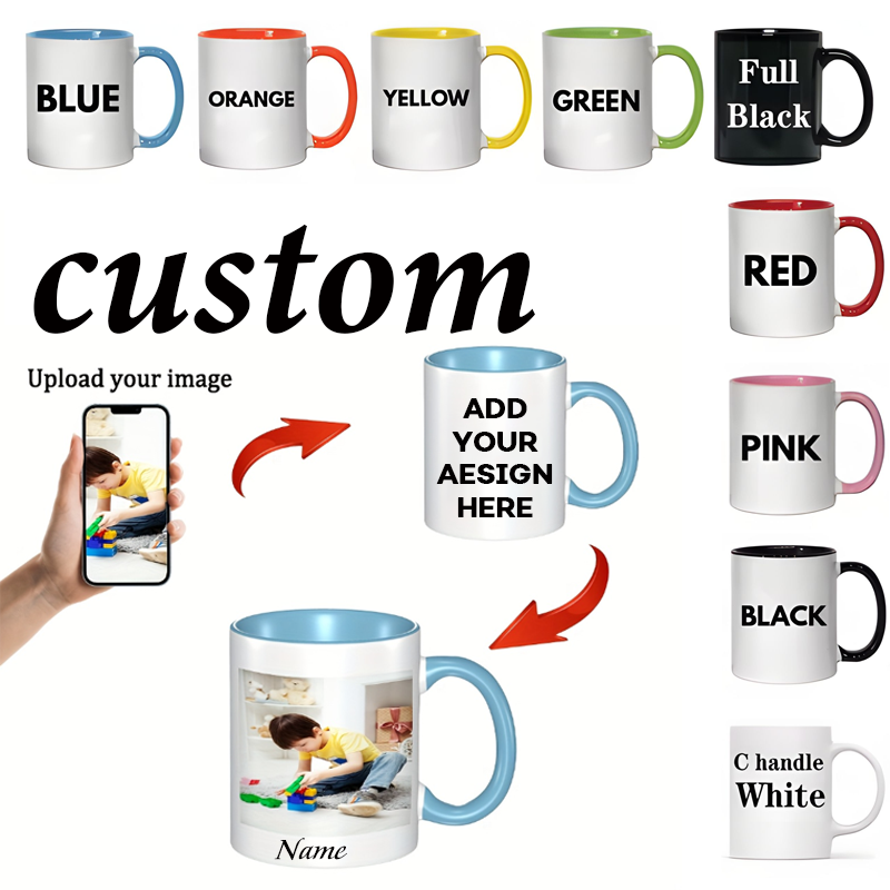 Coffee Tea Images - 1 Taza Personalizada de 11 oz,