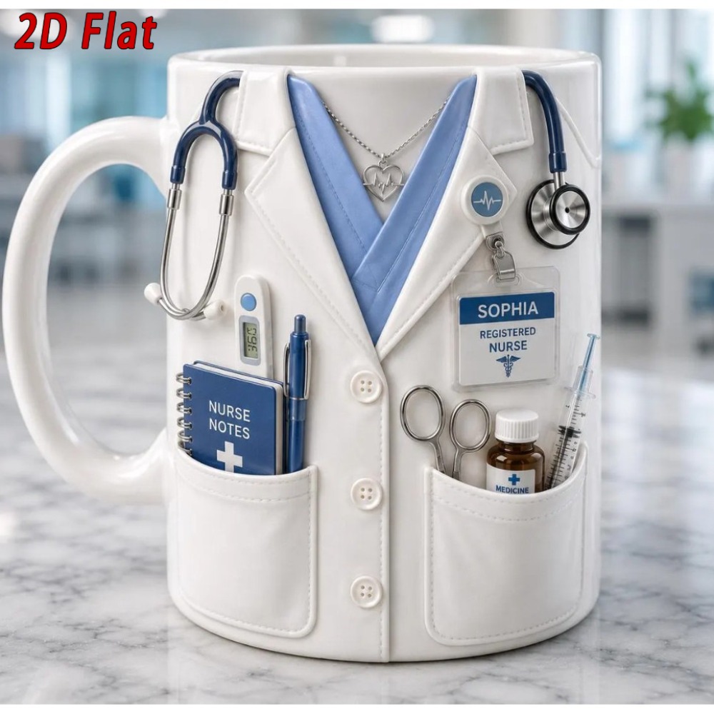 Taza de Enfermera Personalizad - Coffee Tea Name reseña y precio