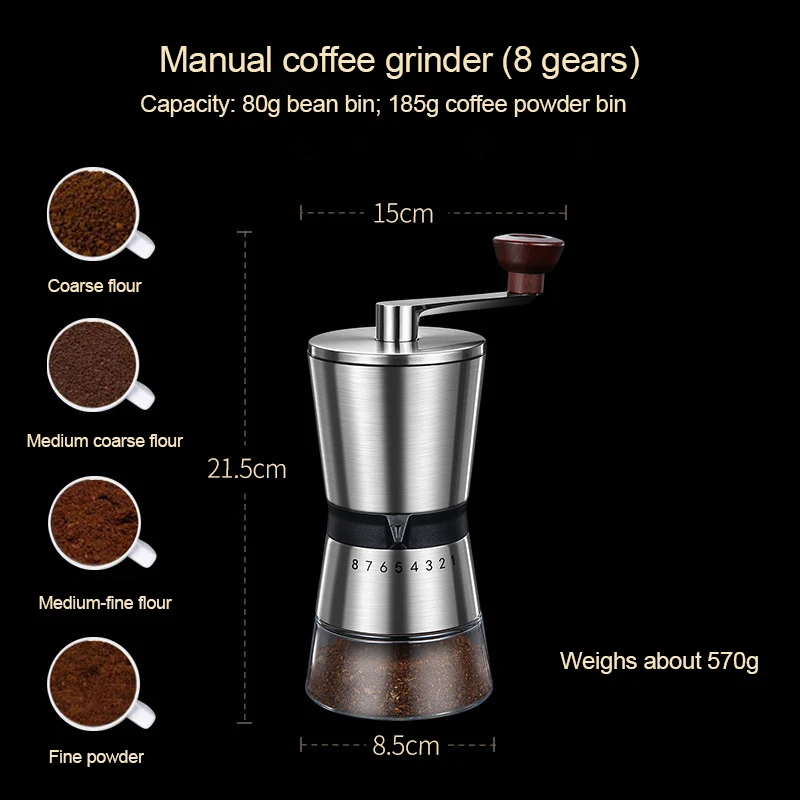 Molinillo de Café Manual Ajust - Burr Hand Grinder reseña y precio