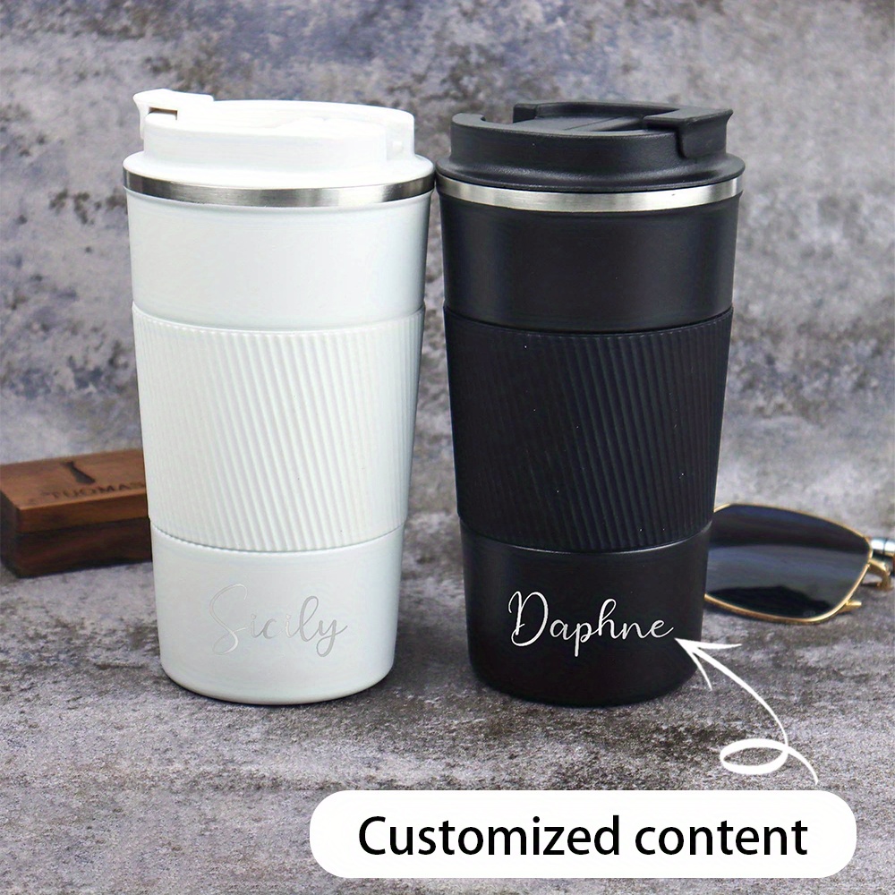 Taza de café de viaje de acero - Coffee Tea Name reseña y precio