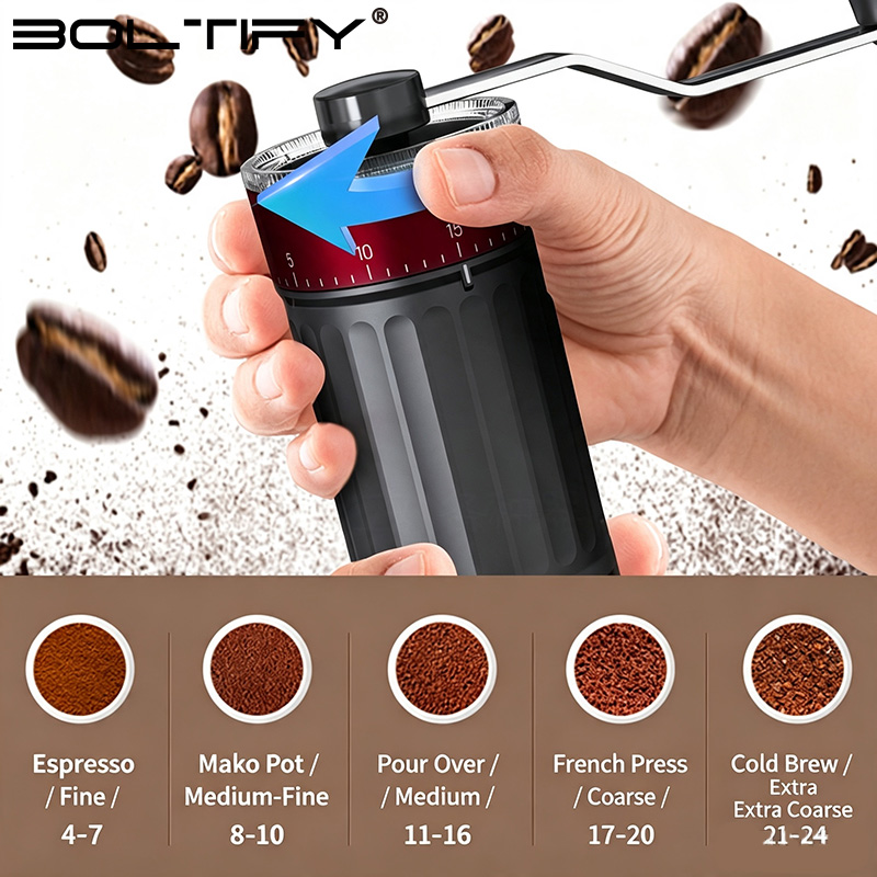 Molinillo de Café Manual BOLTI - Burr Hand Grinder reseña y precio