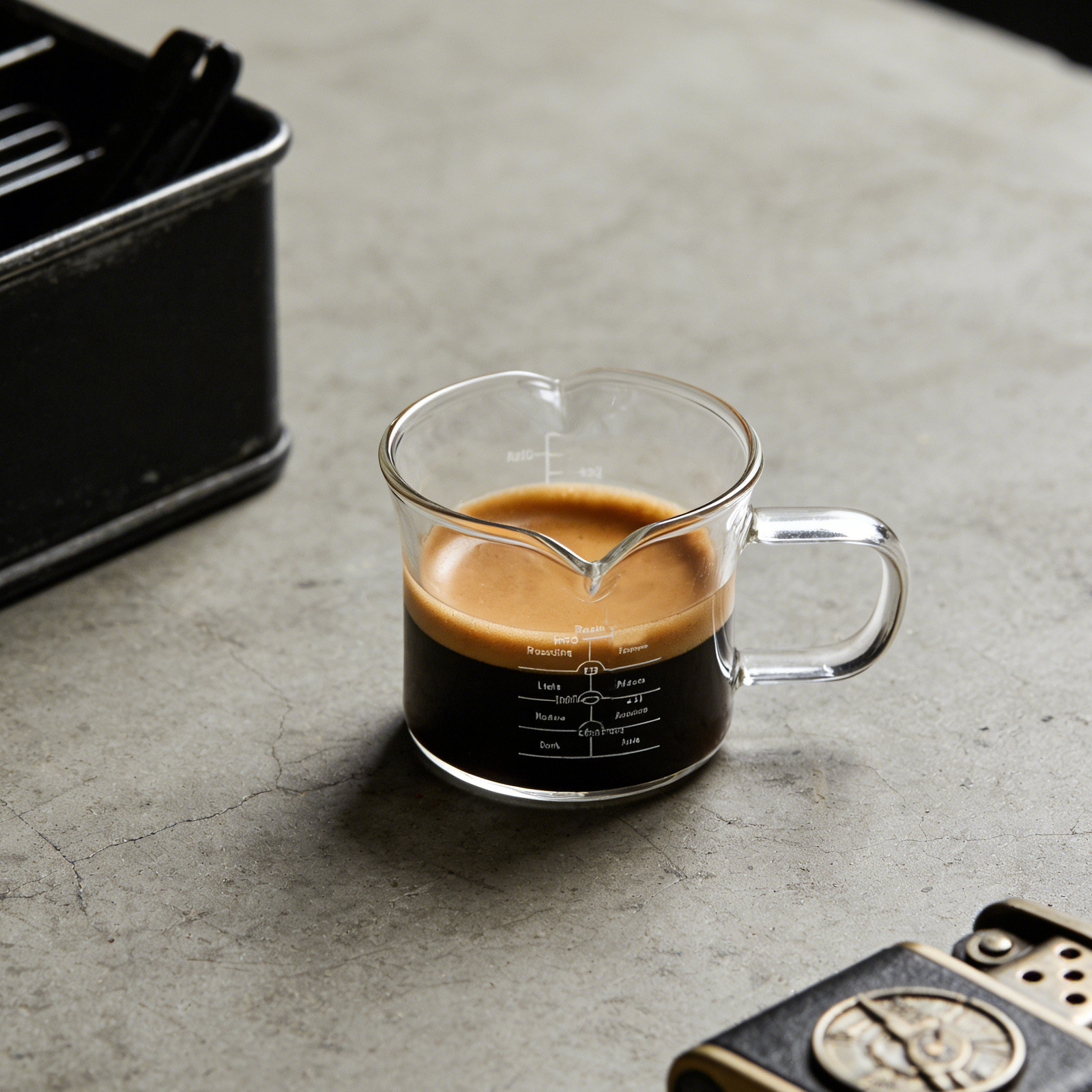 Vaso medidor de vidrio con dob - Coffee Tea With Milk reseña y precio