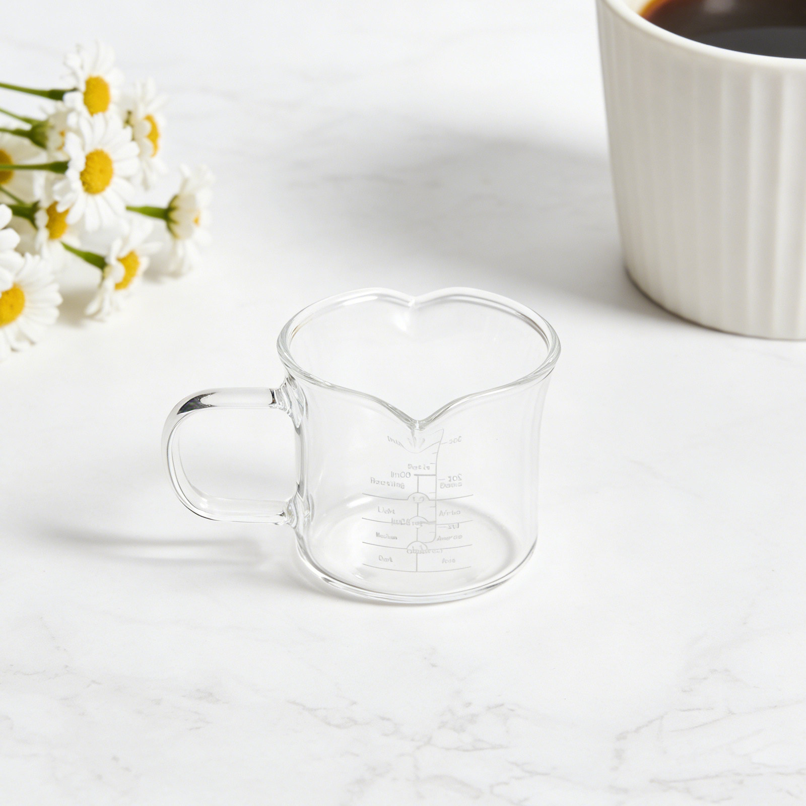 Vaso medidor de vidrio con dob - Coffee Tea With Milk reseña y precio